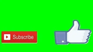 Subscribe And Like Button Animation  Green Screen for any video making