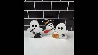 3 Pcs Cute Ghost Halloween Decorations