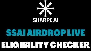 SharpeAI Airdrop ➡️ Season 1 Airdrop Checker Live 🪂