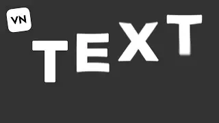 Scrolling text animation in vn video editor | tutorial