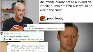 An infinite number of $1 bills and an infinite number of $20 bills would be worth the same
