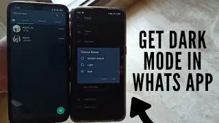 How to enable the Official Dark theme on What's app
