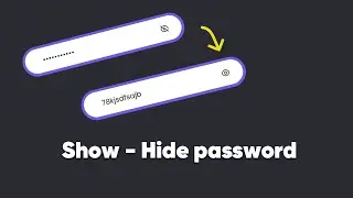 Show and Hide Password in HTML CSS and Javascript