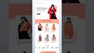 ⚡ E-commerce website Design in figma #figma #webdesign #figmatutorial #short #shorts #youtubeshorts