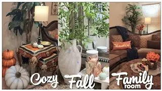 NEW! Cozy Fall Family Room | Decorate With Me | Kenya's Decor Corner #fall2024