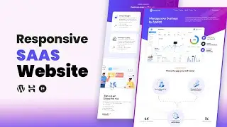 SAAS Landing Page Design ~ 2024 ~ Using Elementor Flexbox (WordPress & Elementor For Beginners)