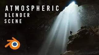 How to Create an Atmospheric Scene using BLENDER 4.0 + Compositing tutorial.