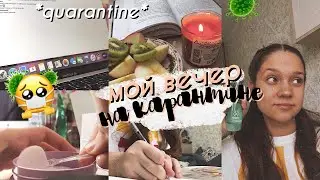 МОЙ ВЕЧЕР НА КАРАНТИНЕ // школьная РУТИНА // quarantine vlog