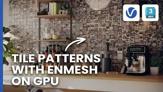 Crafting tile patterns with Enmesh and rendering fly-through animations faster with V-Ray GPU