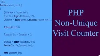 PHP - Non Unique Visitor Counter