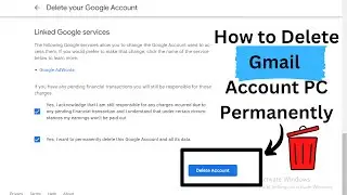 How to delete gmail acccount in pc permanently in pc 2023