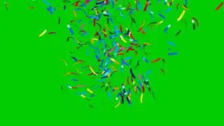 Confetti green screen || green screen confetti no copyright || mondal screen