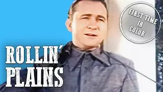 Rollin Plains | COLORIZED | Classic Western Film