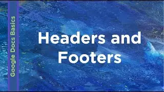 Google Docs Basics - Headers and Footers | Technology Education
