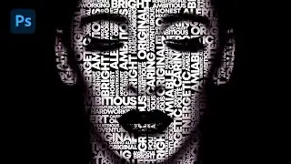 Text portrait Effect in Photoshop