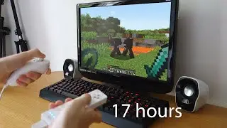 beating hardcore minecraft with a wii remote…