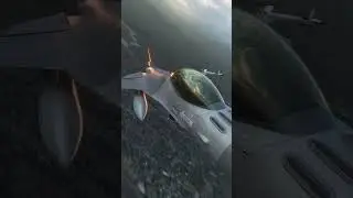 F-16 Evading Mid-Air Explosion | Realistic Blender Animation