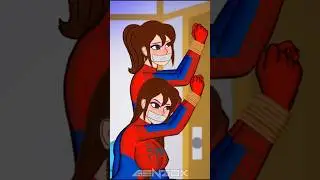 Knock Knock Transition Korea Spider Girl 2D Animation #shorts #tiktok #spidergirl