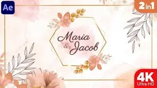 Watercolor Wedding Invitation - After Effects Template