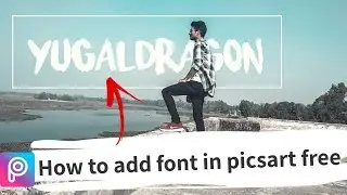 How to Add Custom Font in Picsart for Free | Add Font in Picsart | Font Adding tutorial in picsart