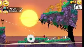 Game Over: Angry Birds Seasons (Android) (Tropigal Paradise variant)