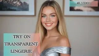 [4K] transparent sheer | transparent try on haul | try on haul mirror view | try on haul at the mall