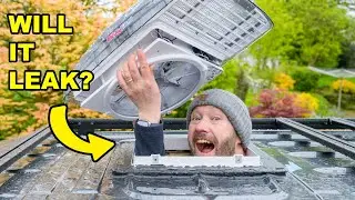 CONVERTING a NEW VW CRAFTER | Fitting a roof vent | Van conversion