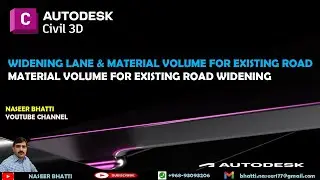 WIDENING LANE & MATERIAL VOLUME FOR EXISTING ROAD | MATERIAL VOLUME FOR EXISTING ROAD WIDENING