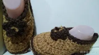 От А до Я домашние тапочки для начинающих. Продолжение: вяжем тапочек.