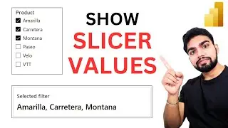 Show Multiple Slicer Selected Values in a CARD | POWER BI