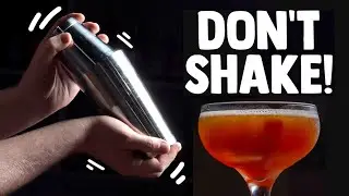 Shaking vs stirring a cocktail