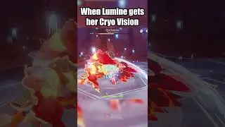 WHEN LUMINE GETS HER CRYO VISION ❄️ GENSHIN IMPACT #genshinimpact #lumine