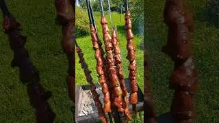 Шашлык из куриных сердечек в специальном тайском маринаде 