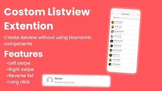 Custom Listview Extention without using  daynamic component extention in Kodular | Kodular Tutorial|