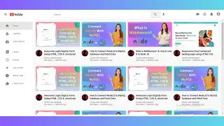 Youtube Clone using HTML & CSS | step by step