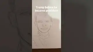 I drew trump (younger and older) 💀💀💀