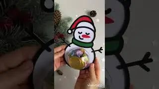 Christmas candy dome cute Snowmen | Christmas sweet holder | Video tutorial