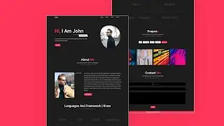 HOW  TO MAKE FULLY RESPONSIVE MODERN PORTFOLIO USING PURE HTML, CSS AND JS.! Really Works