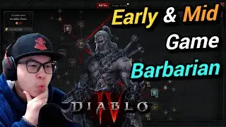 Diablo 4 - Best Barbarian Leveling Build - Early & Mid Game - Level 40~ - Detailed Explanation