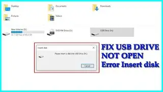 How to Fix Please Insert a disk into USB Drive Error Windows Was Unable To Complete The Format