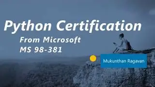 Python certification MS 98 381