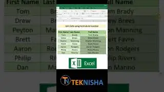 How to join 2 cells in Excel using Formula and Function | 