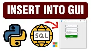 Insert Into - MSSQL with Python Customtkinter Lesson 3