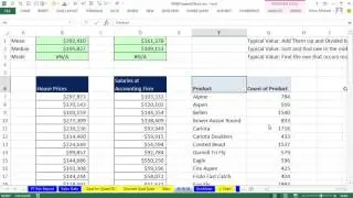 Basic Excel Business Analytics #21: AVERAGE, MEDIAN, MODE.MULT functions & PivotTable Mode