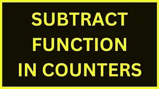 Subtract Function In Counters | Python 4 You | Lecture 267