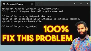 How To Fix adb is not recognized as an internal or external command, operable program or batch file
