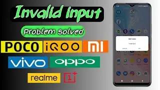 Invalid Input Problem solved in any Smartphone | Airtel sim Invalid Input | Two methods | Hindi