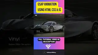 GSAP Animation Website Clone | GSAP Tutorial | GSAP #shorts