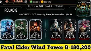 Fatal Elder Wind Tower Boss Battle 180 & 200 Fight + Double Diamond Rewards MK Mobile