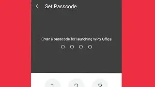 How To Set Passcode || & Change Password in WPS Office Android